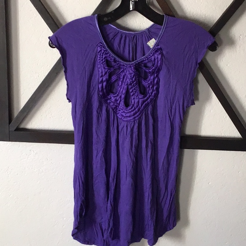 Anthropologie Kimichi  & Blue Sleeveless Top
